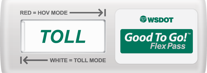 Good To Go! pass in TOLL mode