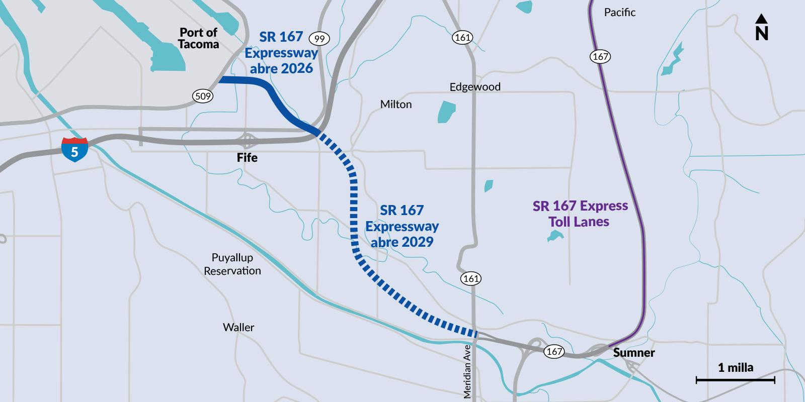 SR 167 Expressway completada en 2029